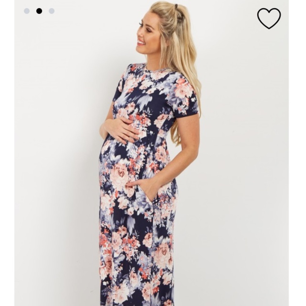Floral maternity maxi